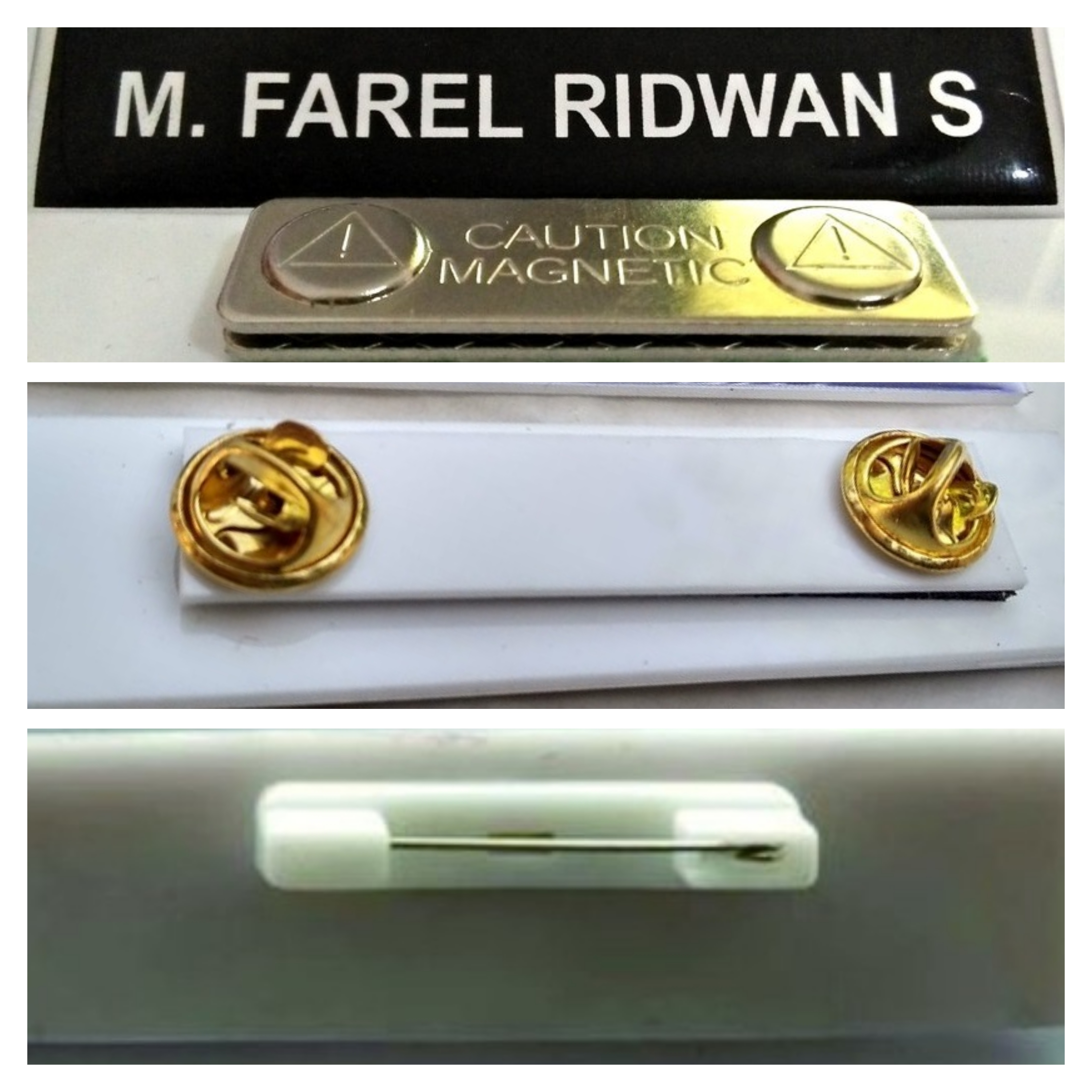 Papan Nama ( Magnet, Tusuk, Peniti )